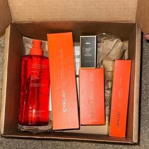 CYKLAR Skincare Set with Red and Orange Packaging